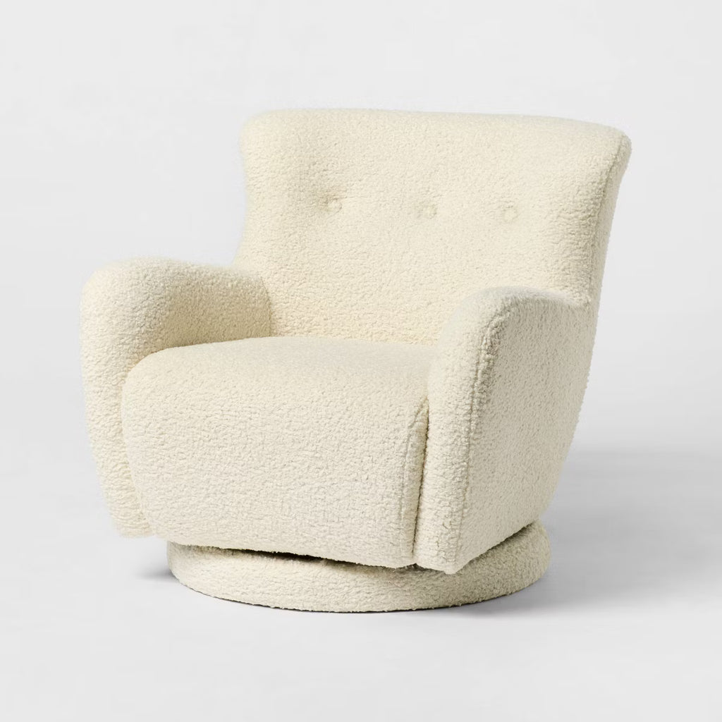 Kessler Swivel Chair Cream - Threshold designed with Studio McGee