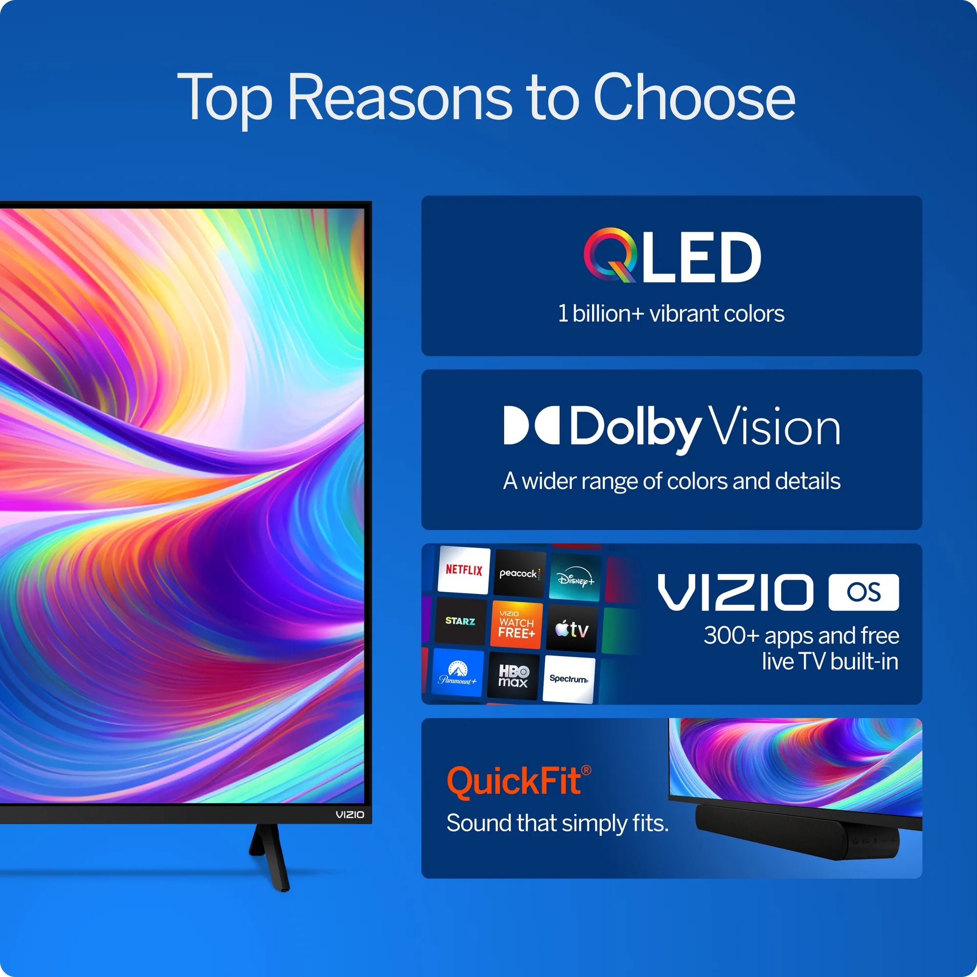 VIZIO 65" Class Quantum 4K QLED HDR Smart TV