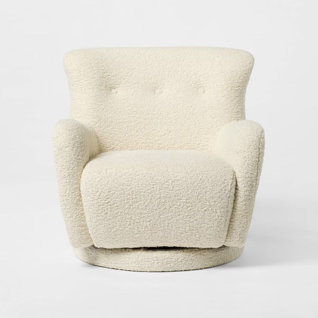 Kessler Swivel Chair Cream - Threshold designed with Studio McGee