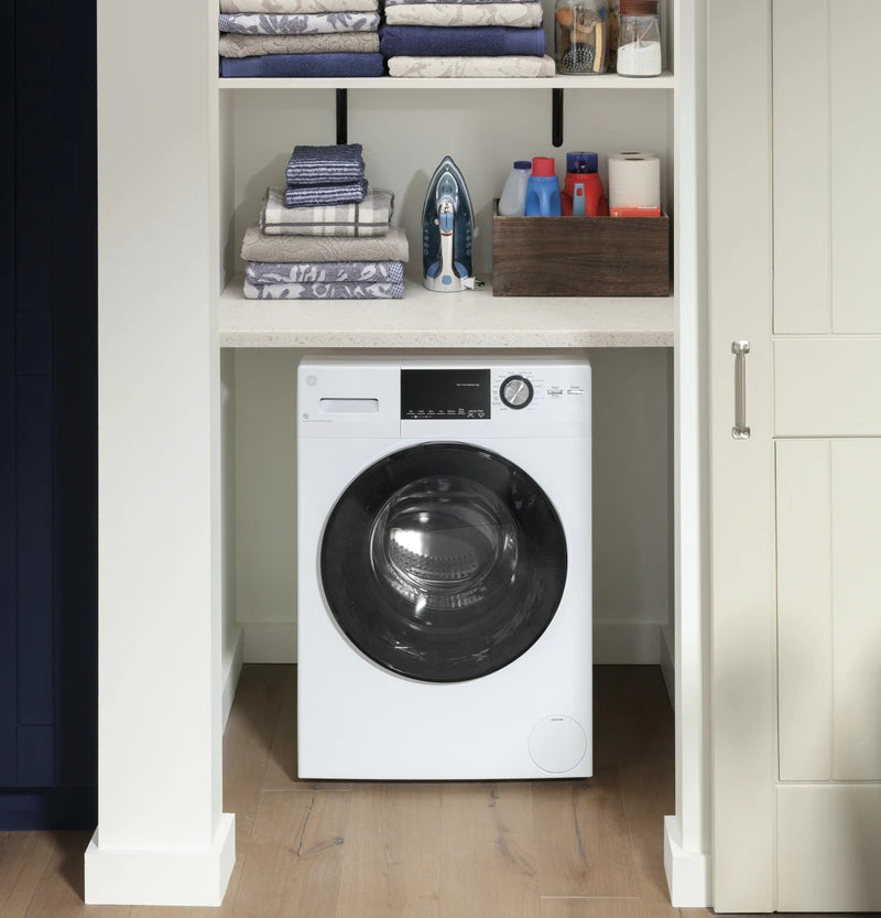GE® 2.4 Cu. Ft. White Front Load Washer & Dryer Combo – All-in-One