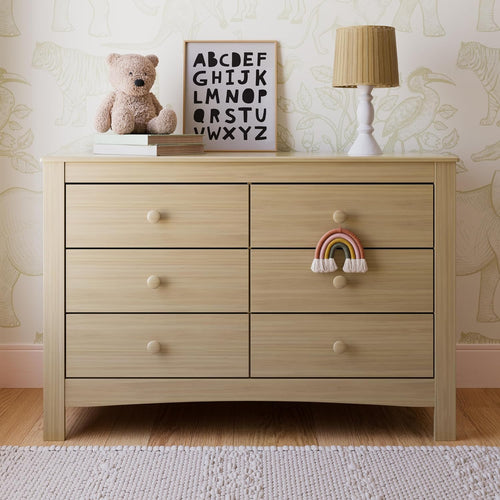 CLEARANCE- Graco Noah 6-Drawer Dresser, Driftwood | GREENGUARD Gold Certified, Wood Dresser for Bedroom, Kids & Nursery Storage Chest, Safety Interlocking Drawers