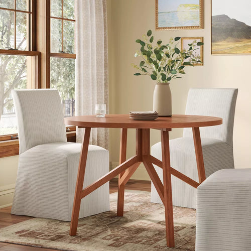 42" Clarksburg Round Dining Table Medium Brown - Threshold