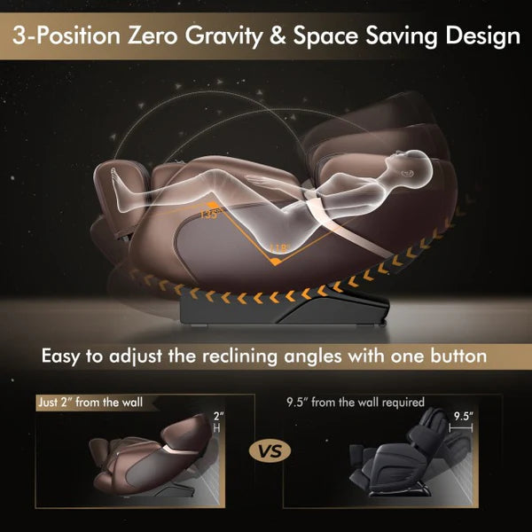 Zero Gravity Full Body Massage Chair with SL
Track and Yoga Stretching