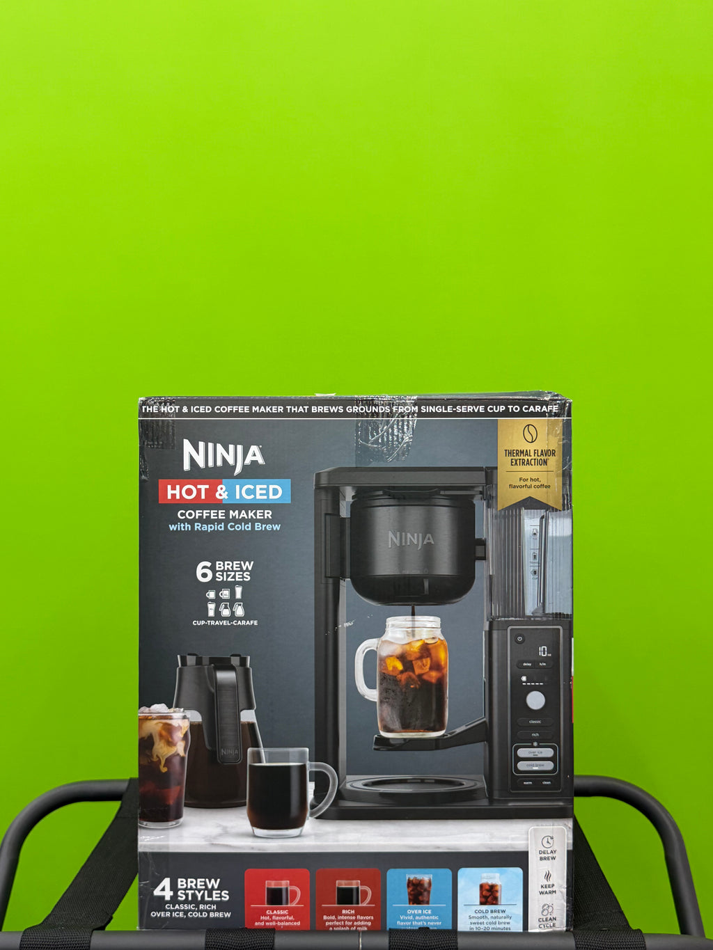 Ninja Hot & Iced Coffee Maker with Rapid Cold Brew – 6 Brew Sizes, 4 Brew Styles