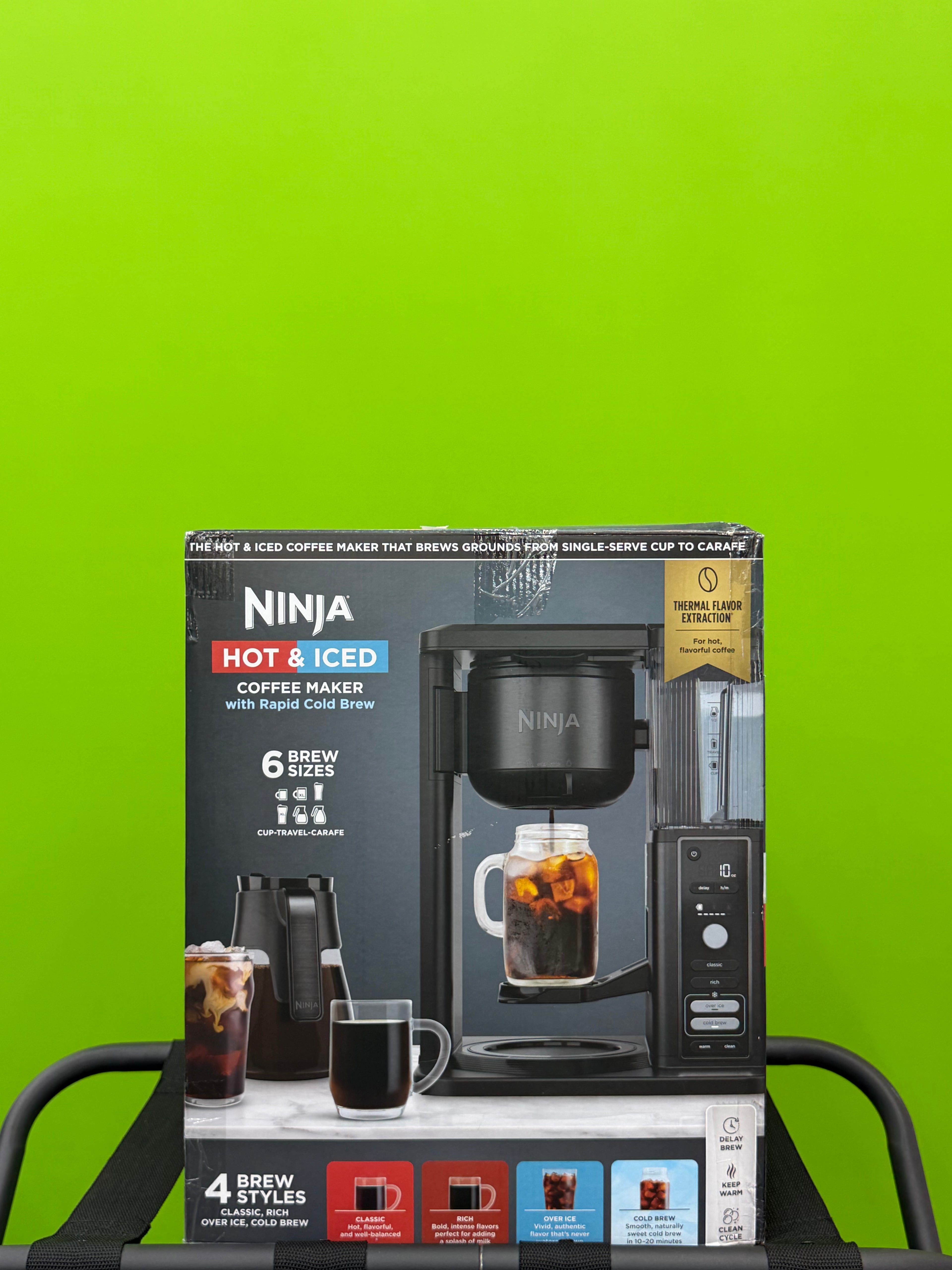 Ninja Hot & Iced Coffee Maker with Rapid Cold Brew – 6 Brew Sizes, 4 Brew Styles