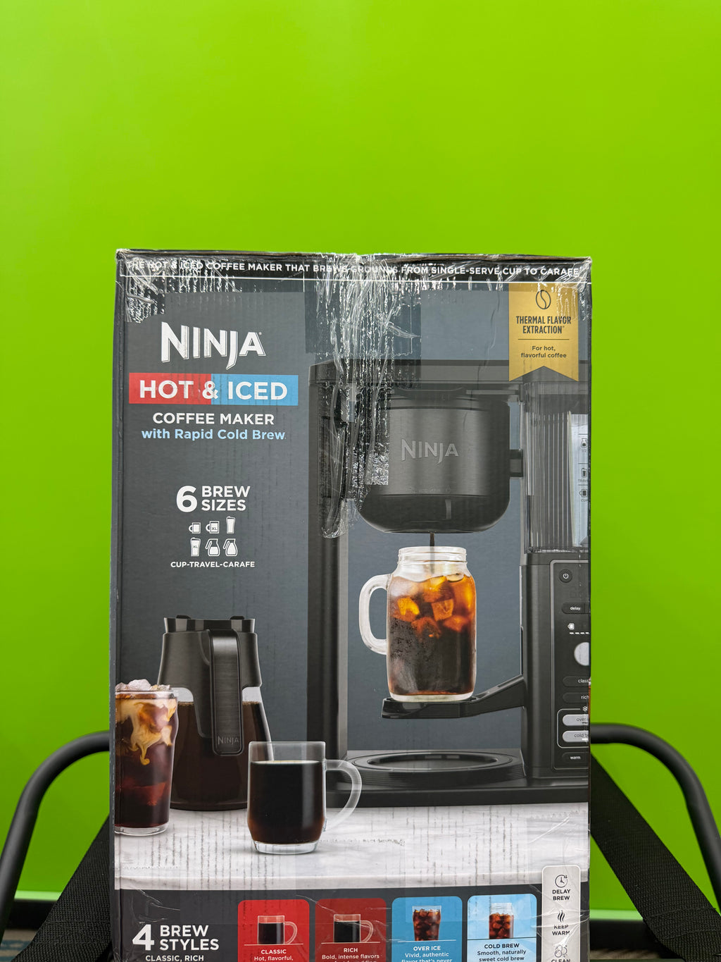 Ninja Hot & Iced Coffee Maker with Rapid Cold Brew – 6 Brew Sizes, 4 Brew Styles