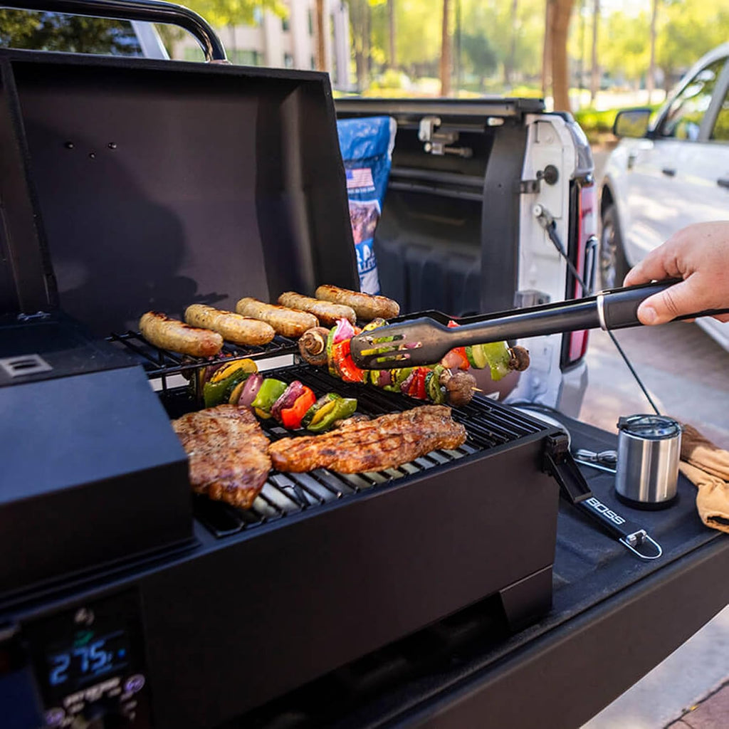 Pit Boss 150 Wood Pellet Grill & Smoker with Flame Broiler 256-Sq. In. Cooking Space, 180°F