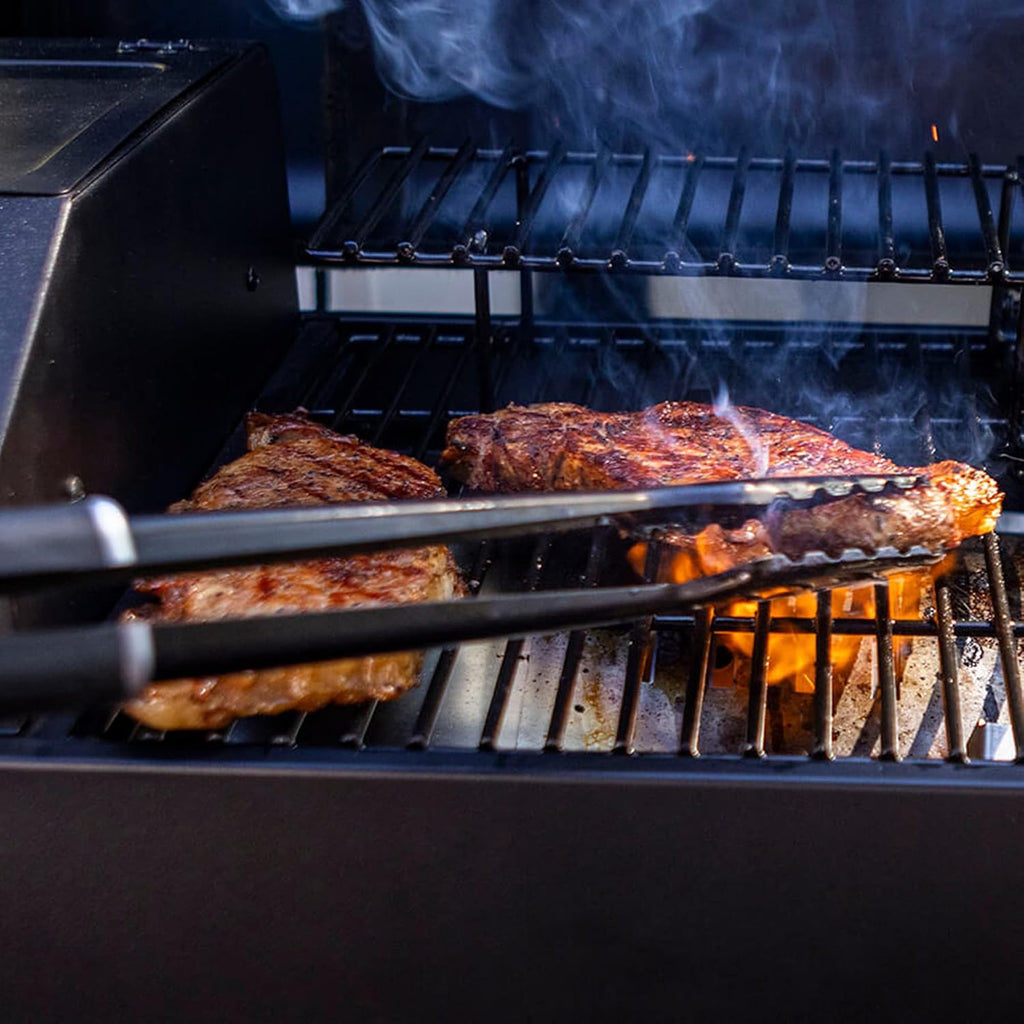 Pit Boss 150 Wood Pellet Grill & Smoker with Flame Broiler 256-Sq. In. Cooking Space, 180°F