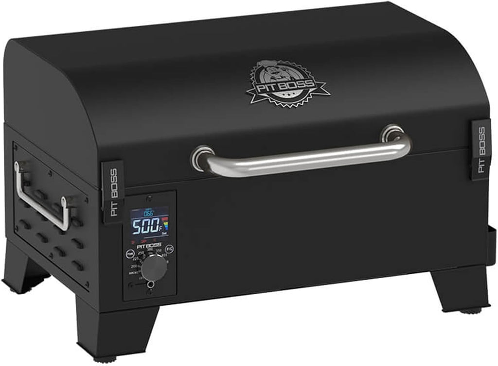 Pit Boss 150 Wood Pellet Grill & Smoker with Flame Broiler 256-Sq. In. Cooking Space, 180°F