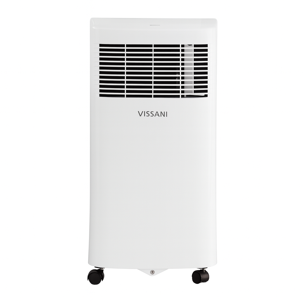 OPEN BOX- 5,000 BTU 115-Volt Portable Air Conditioner Unit Cools up to 150 sq. ft. with Dehumidifier in White